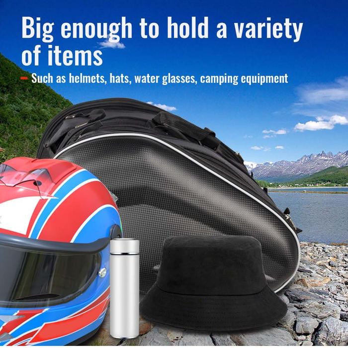 Tas Motor Side Saddle Bag Belakang motor Touring