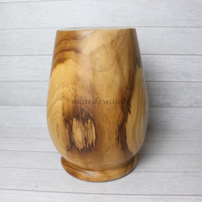 Guci Kayu Jati Alami