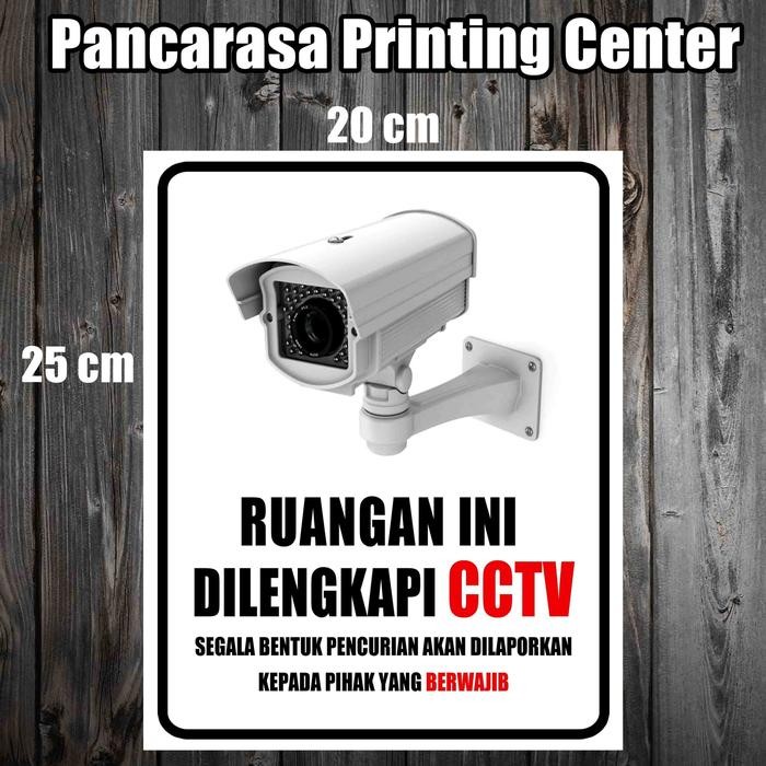 Cctv 6 Ruangan Stiker Safety Sign Warning Sign Camera Stiker Surabaya