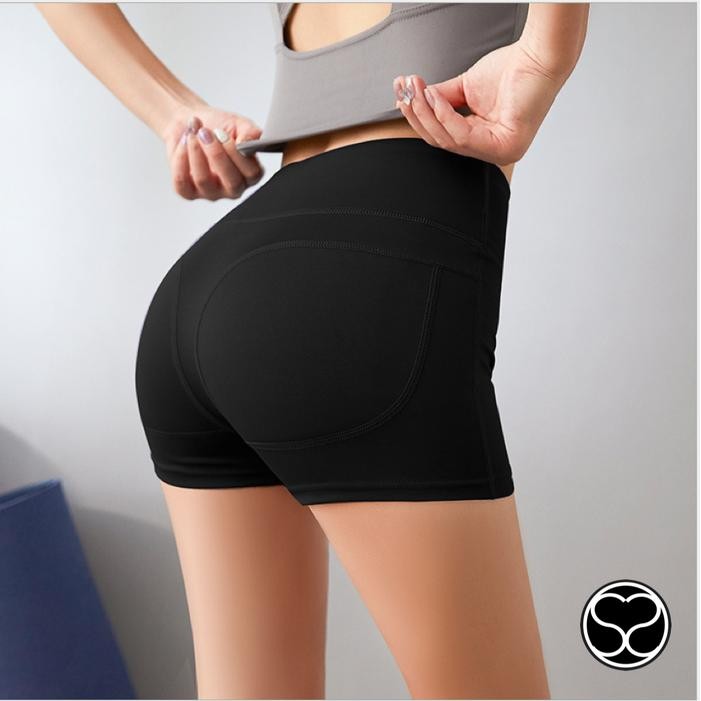 SecondShape - Short Biker Pants Celana Inner Short Olahraga Lari Gym