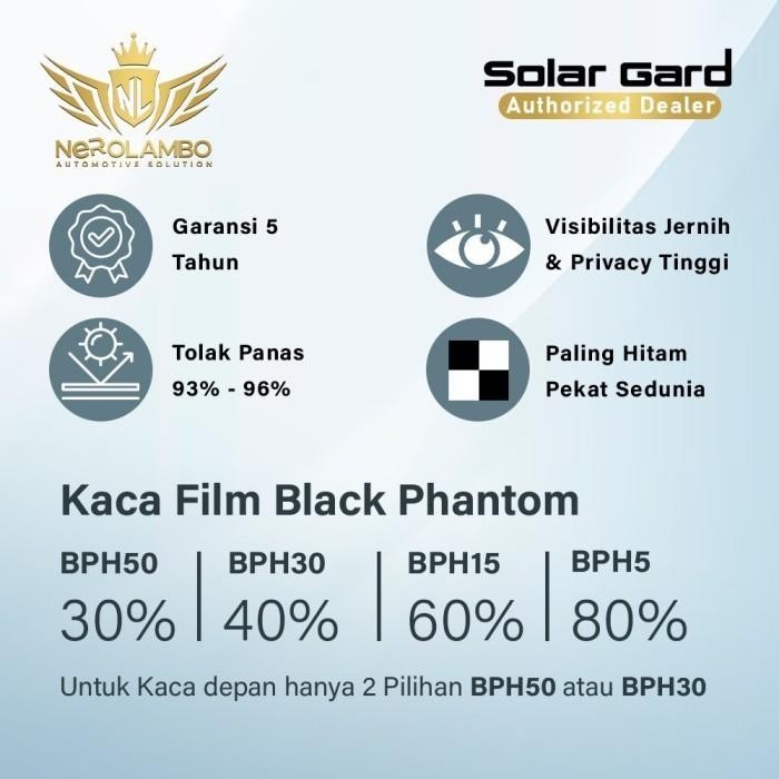 Black Phantom BYD M6 ( Depan + Sunroof Black Phantom)