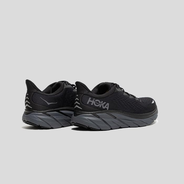 HOKA ONE ONE CLIFTON 8 TRIPLE BLACK MEN'S 100% ORIGINAL (terlaris) (terbaik) (termurah)