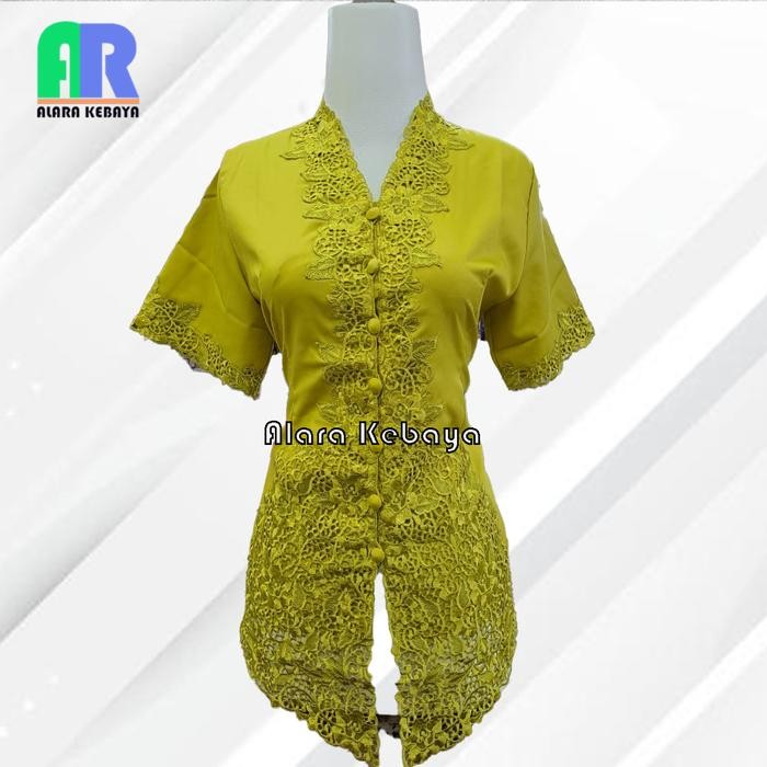 Atasan Kebaya Bordir Lengan Pendek Kebaya Encim Remaja Tangan Pendek JUMBO Katun Dress