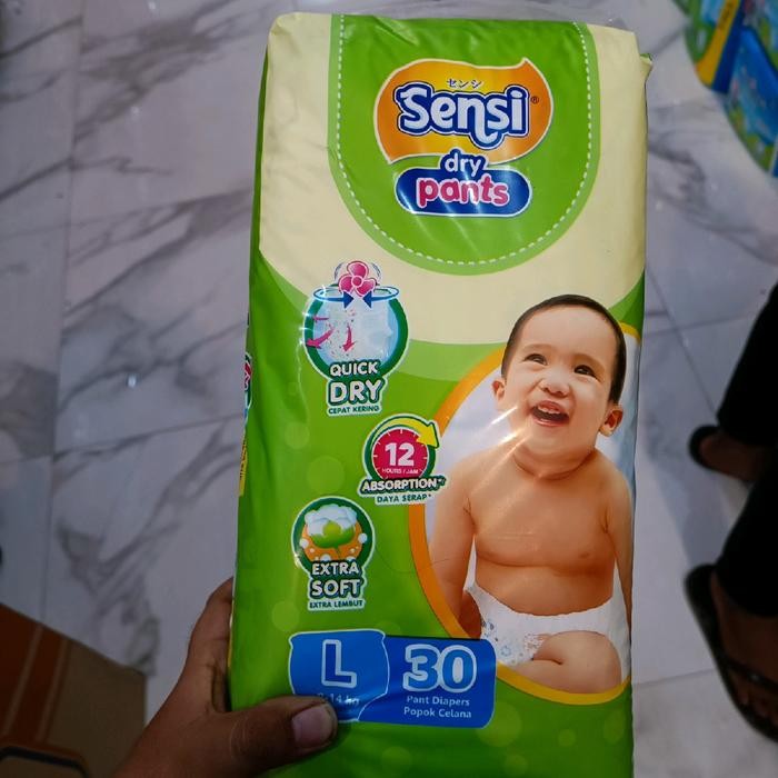 Siap Kirim Pampers Sensi Anak Celana L Popok Bayi Lembut