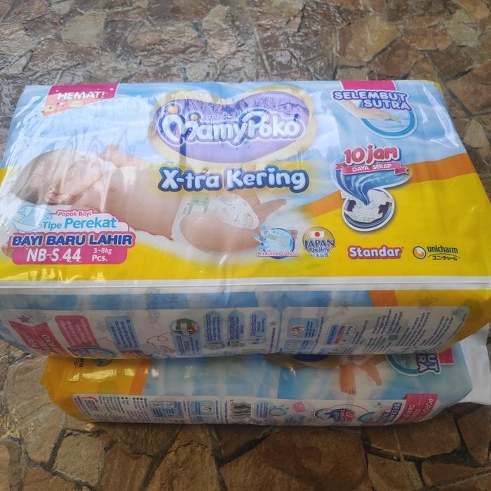 Siap Kirim Mamypoko Popok Perekat Standar 44 PCS NB-S Newborn Pampers Bayi Original