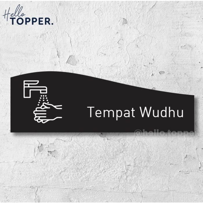 

1YFS Sign Board Tempat Wudhu Ekslusif Print Signage Akrilik