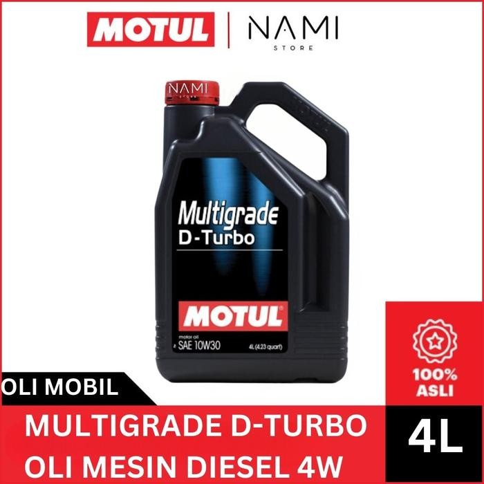 *MOTUL MULTIGRADE D-TURBO (4L) GALON* Oli Mesin Mobil Diesel - Original