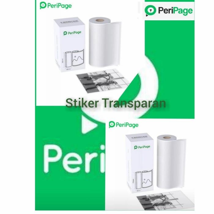 KOIC Original Stiker Transparan Peripage Thermal Transculent