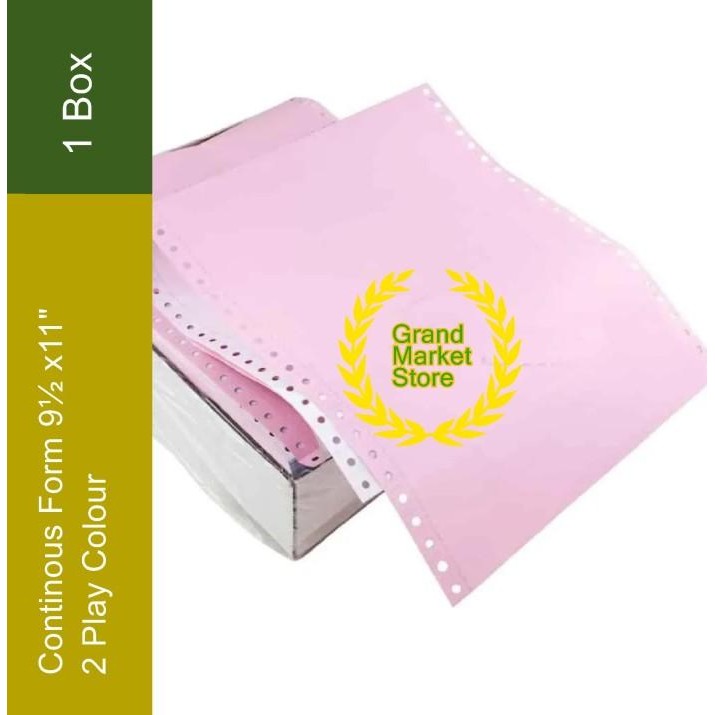 

KOIC Continous Form 91/2 X 11 2 Ply/2 Colour Hi Tech Kertas Komputer - Pcs