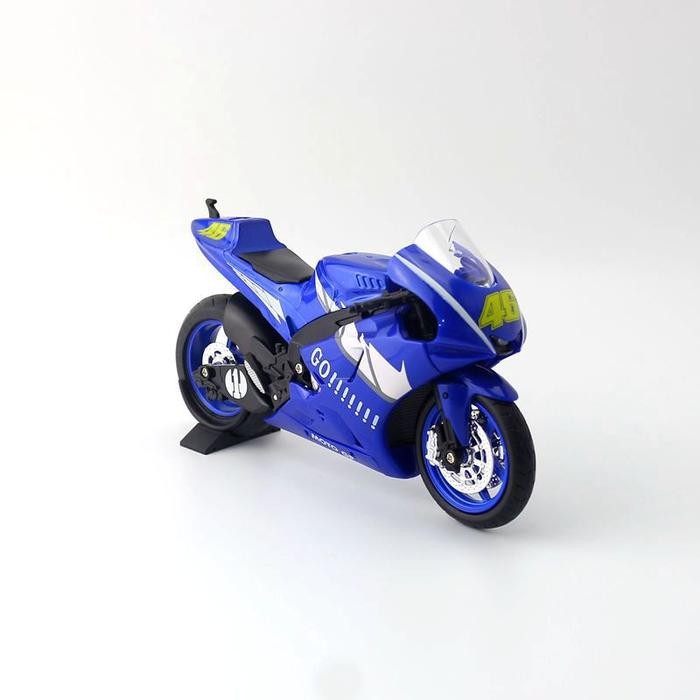 MINIATUR MOTOR MOTOGP VALENTINO ROSSI YAMAHA WORLD CHAMPION DIECAST