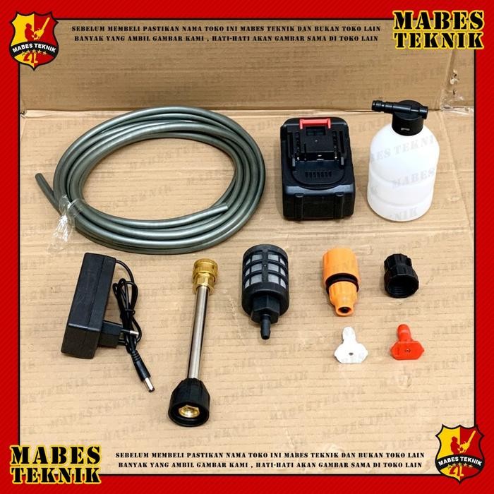 JET CLEANER CORDLESS 24 VOLT ALAT MESIN CUCI MOTOR MOBIL AC CORDLESS MESIN STEAM PORTABLE CORDLESS