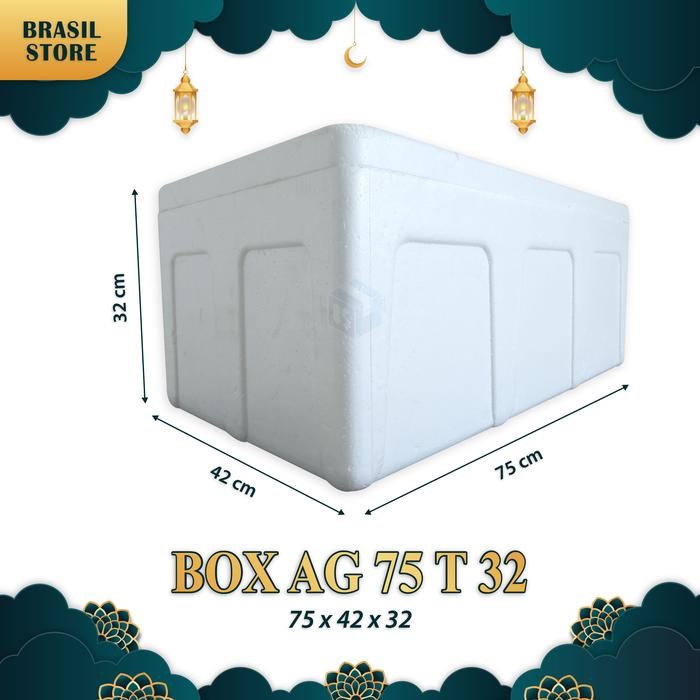 box styrofoam / box es / box gabus / styrofoam box ag 75 t 32 ukuran 75x42x32 kode 335