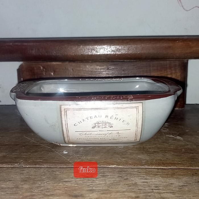 Hot Sale Pot Keramik Impor 12Cm X 8Cm Tinggi 5Cm. Pot Bonsai, Sukulen. New Old Stock