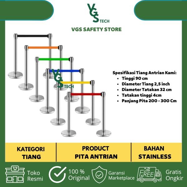 

Promo Tiang Antrian Stainless - Pembatas Queue Line Standing Barrier