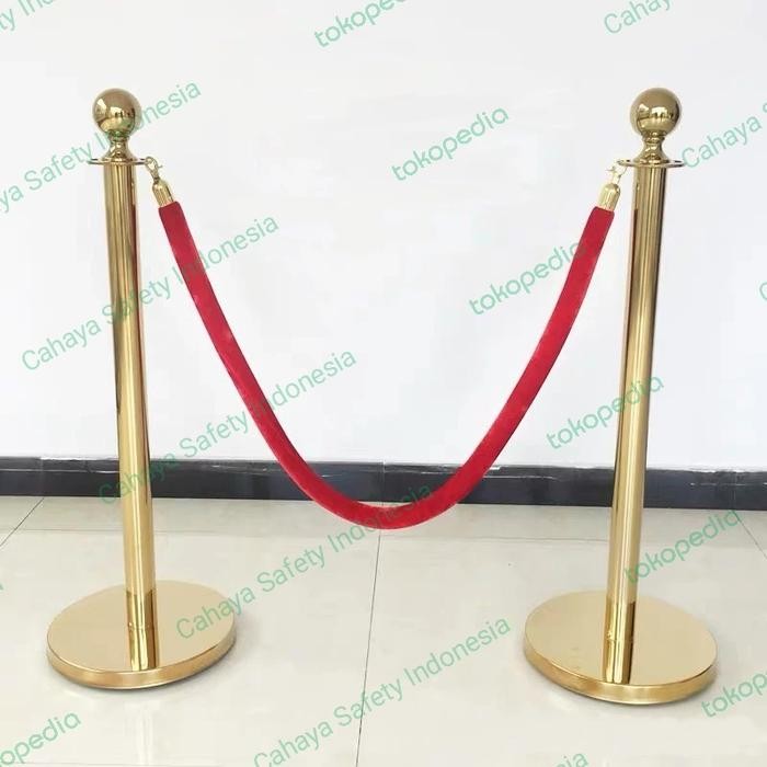 

Promo Tiang Antrian Kepala Bulat Stainless Modern