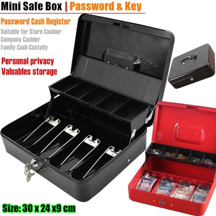 ready metal mini cash register 2 layers kotak uang tunai kasir