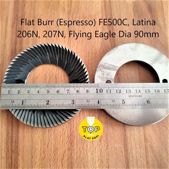 Burr flat grinder kopi Feima Muranee Flying Eagle Latina 206N FE500C