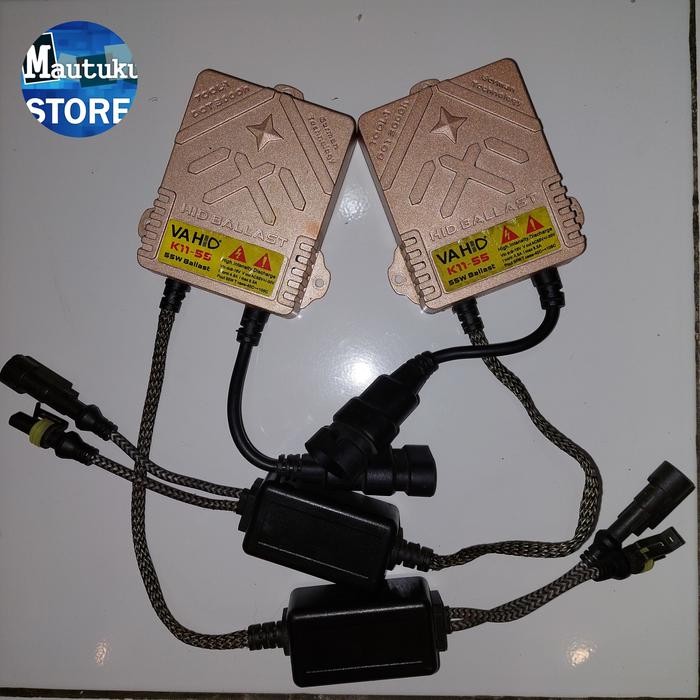 Ballast Vahid, Lampu Bohlam Hid Vahid, Projie Putih Vahid 55 Watt Plug & Play Semua Mobil Laik Pakai