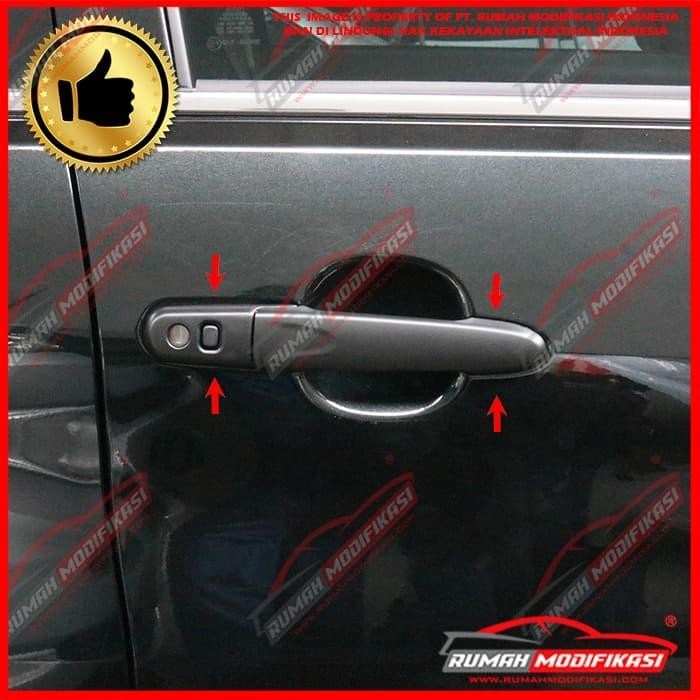Produk Baru Cover Handle Pintu Mobil Toyota Rush 2018-Up Black Aksesoris Eksterior