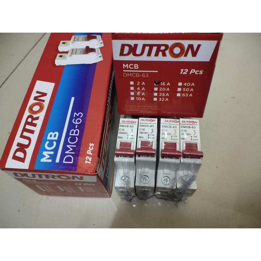 GROSIR TERMURAH MCB Domae DUTRON 1 Phase CIRCUIT BREAKER C16A 16A 16 Ampere SNI - BTG88