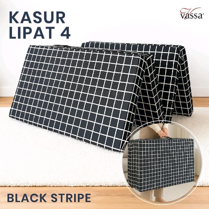 Turu Boss - Kasur Lipat 4 Kasur Lipat 200X90X10 Cm By Vassa Bedding