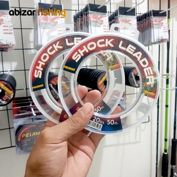 Shock Leader Pelawan Mono Senar Pancing Nylon 50M - Terbukti Tangguh & Kuat (TERBAIK) (TERBARU)