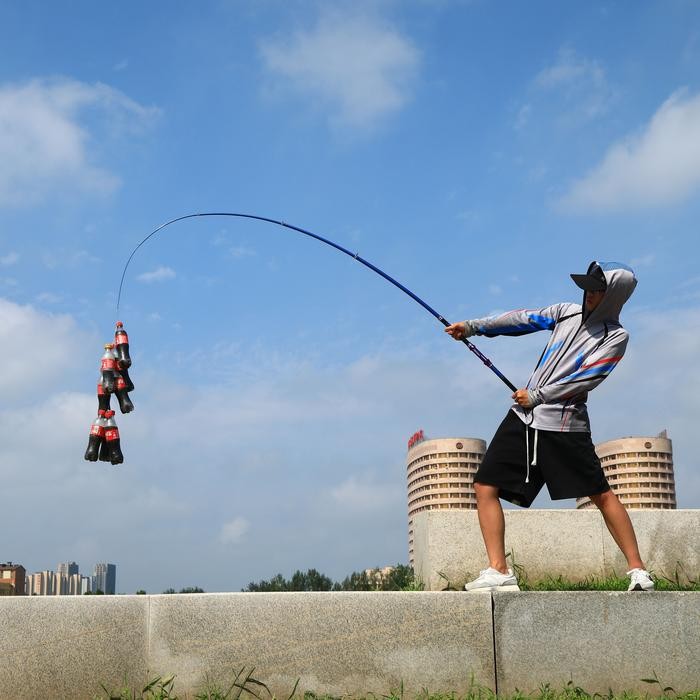 CALDARI Fishing Rod purple Offshore Fishing Rod Joran Pancing Telescopic Rod Fly Carp Feeder Pesca