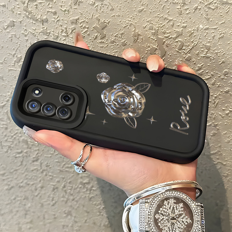 Casing Hp Untuk OPPO A52 OPPO A72 OPPO A92 Case Mawar mewah ponsel Kasing tipis Perlindungan Kesing 