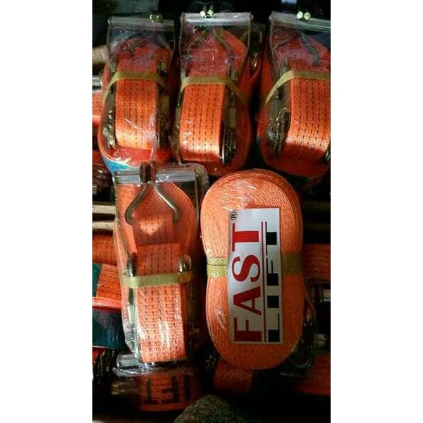 PJ Rachet Lashing Track Belt Tali Kretek Cargo Lashing 4 Ton 12 meter