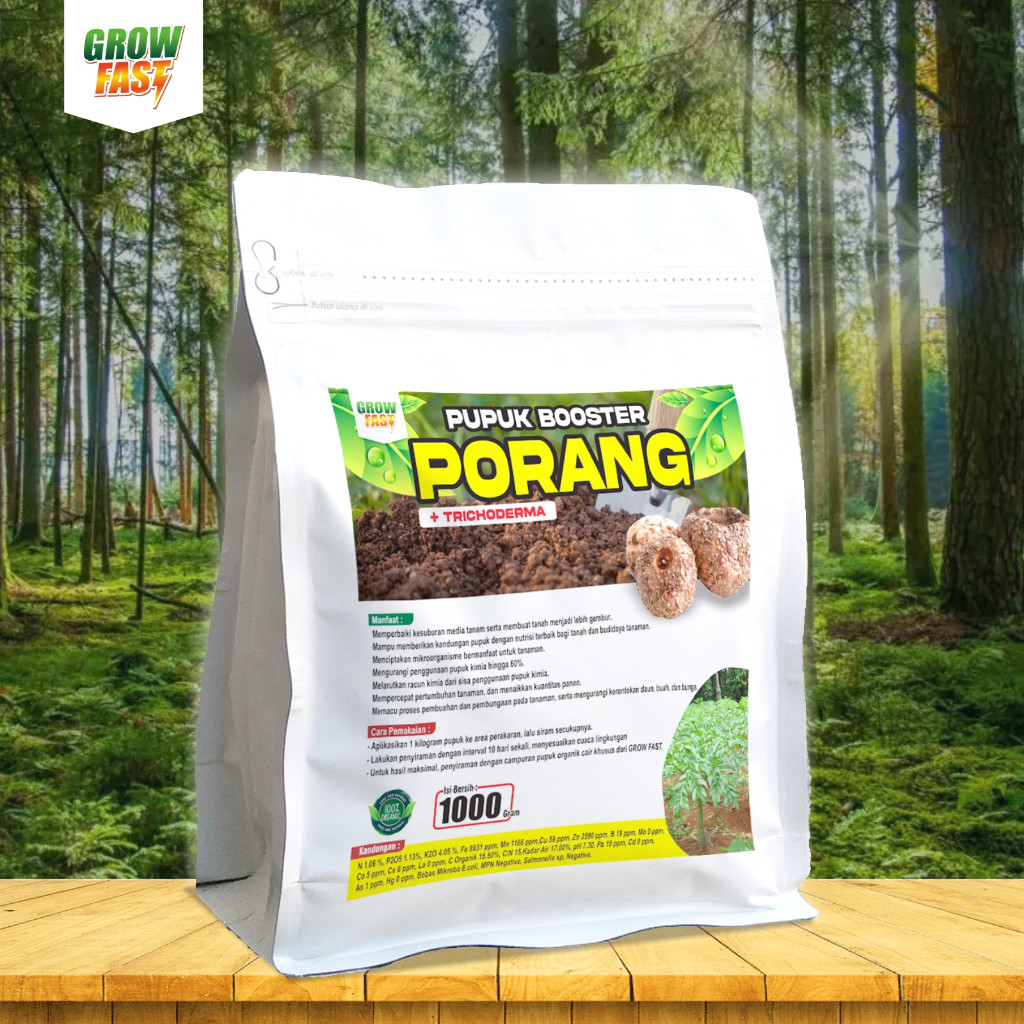 Pupuk Booster Porang 1kg media tanam benih porang 1000gr pupuk pemacu pertumbuhan, pembuahan dan pem