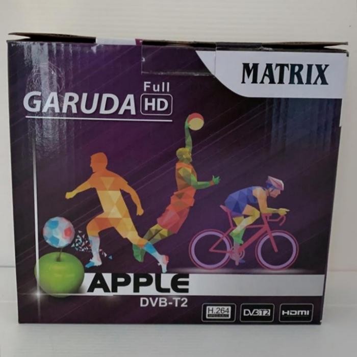 GROSIR RECEIVER TV SET TOP BOX MATRIX GARUDA DVB T2 DIGITAL APPLE GARA