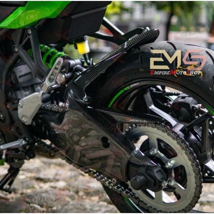Kabon Spakbor Hugger ZX25 R ZX 25 R ZX25R ZX4 RR Cover Swing Arm Model ZX6 ZX636 Carbon Kevlar
