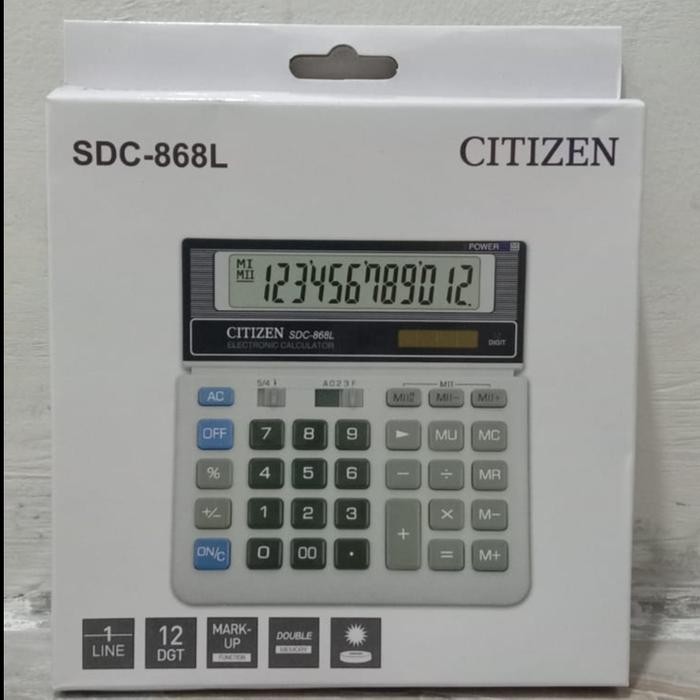 

kalkulator citizen sdc 868l original calkulator kode 999