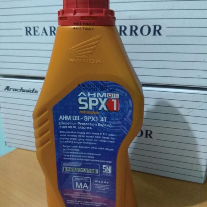 Oli mesin motor AHM Oil SPX 1 Original ,Asli 800ml untuk motor bebek