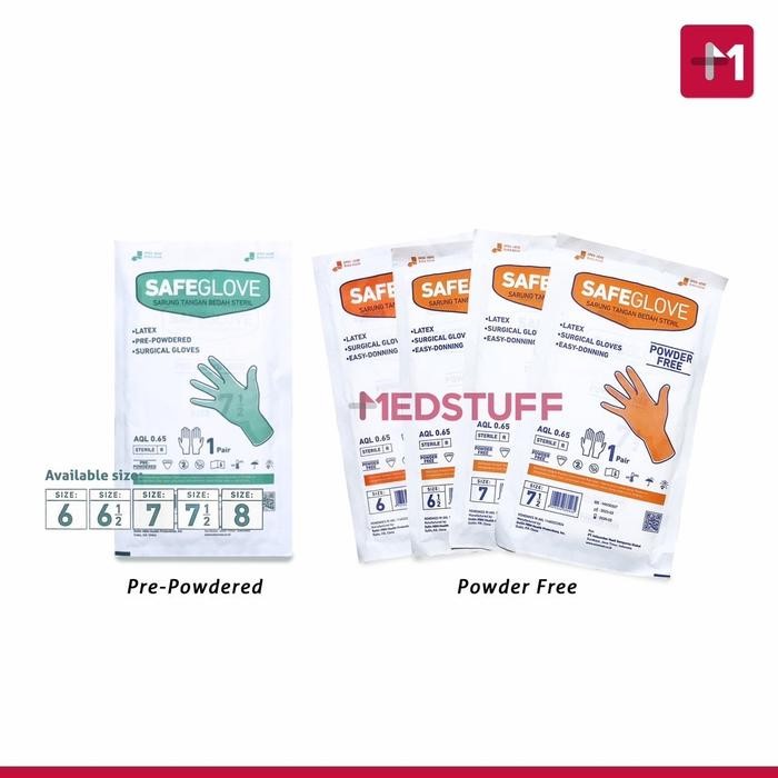 Sarung Tangan Latex Safeglove Steril Sarung Tangan Safeglove Steril
