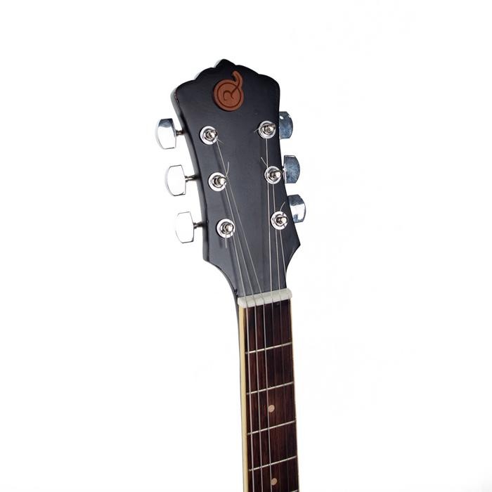Gitar Akustik Elektrik Mandalika Jumbo Hitam Doff Equalizer 7545R