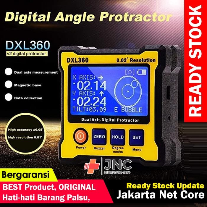 SIAP KIRIM INCLINOMETER DIGITAL DXL-360 ANGLE LEVEL PROTRACTOR AXIS SHOPEE