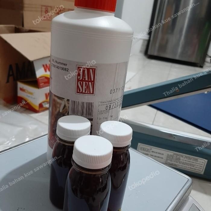 

LEZAT- Jansen Vanila Extract 50Ml Ecer, Vanila Cair Campuran Semua Hidangan.