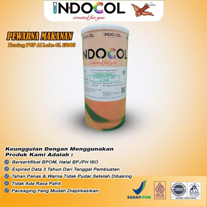 

LEZAT- Pewarna Makanan Indocol Lake Sunset Yellow (Kuning Ci-15985) Oil Based