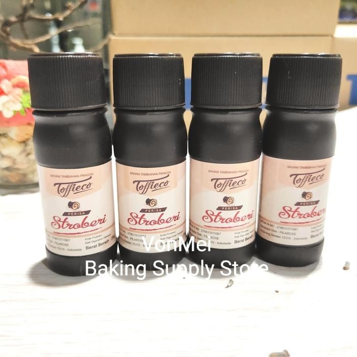 

LEZAT- Toffieco Perisa Perasa Strawberry Stroberi Essence Flavour 25 Gr Wangi