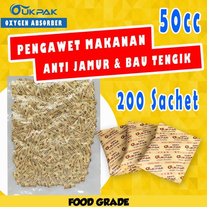 

LEZAT- Oukpak 50Cc Oxygen Absorber Pengawet Makanan Penyerap Oksigen Buster