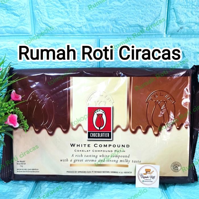 

LEZAT- Tulip White Chocolate 1Kg Compound Coklat Batang Choco Kg