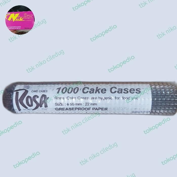 

LEZAT- Rosa Cake Cases 55Mm X 22Mm Black / Hitam Gojek Dan Grab