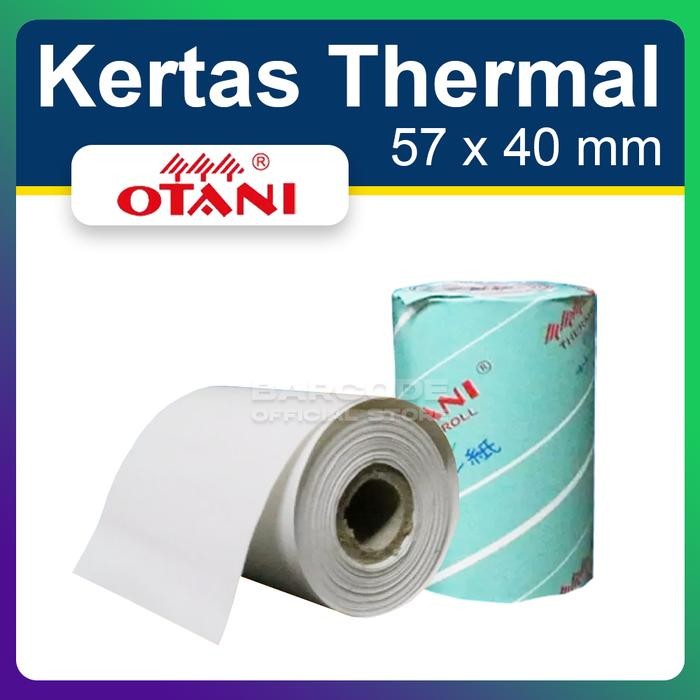 

Kertas Printer Bluetooth 58 x 40mm - 58x40mm Struk Thermal OTANI Biru