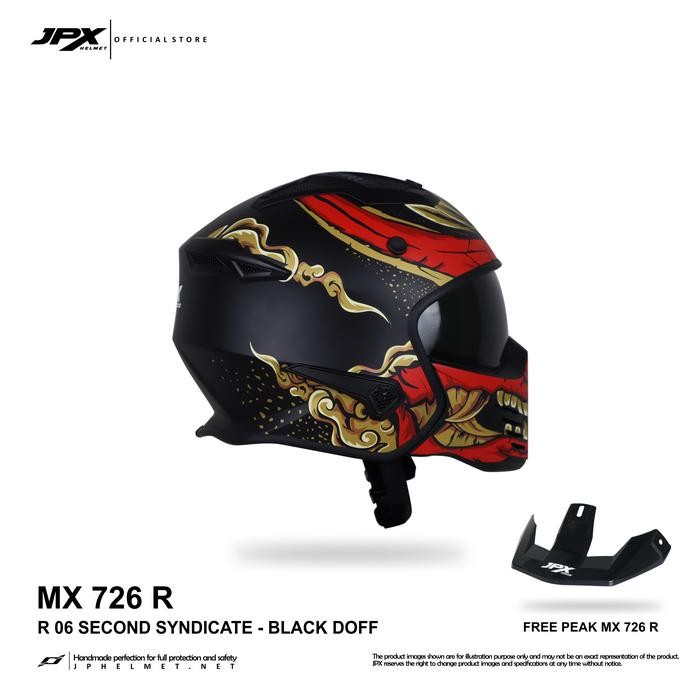 TERMURAH JPX MX 726 - R06 SECOND SYNDICATE - Helm Modular READY STOCK