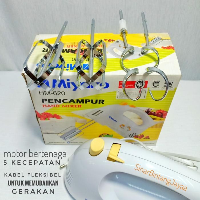 Miyako Hand Mixer Miyako Hm 620 Mixer Tangan/ Hand Mixer Tangan Miyako