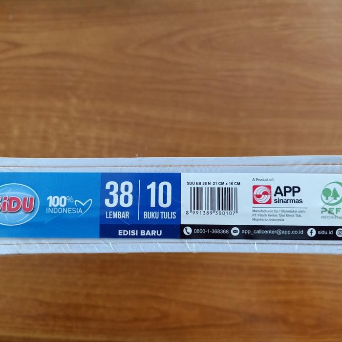 

Buku Tulis Sidu 38 Sinar Dunia 38 Lbr