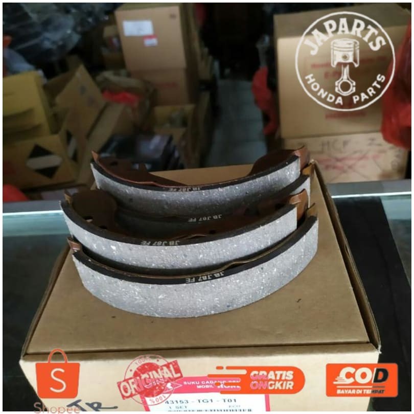 Kanvas Kampas Rem Belakang Honda Brio Set