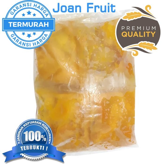 

NATURE- Frozen Mango 1/2Kg Packingan Per 100Gr Buah Beku Mangga Harum Manis