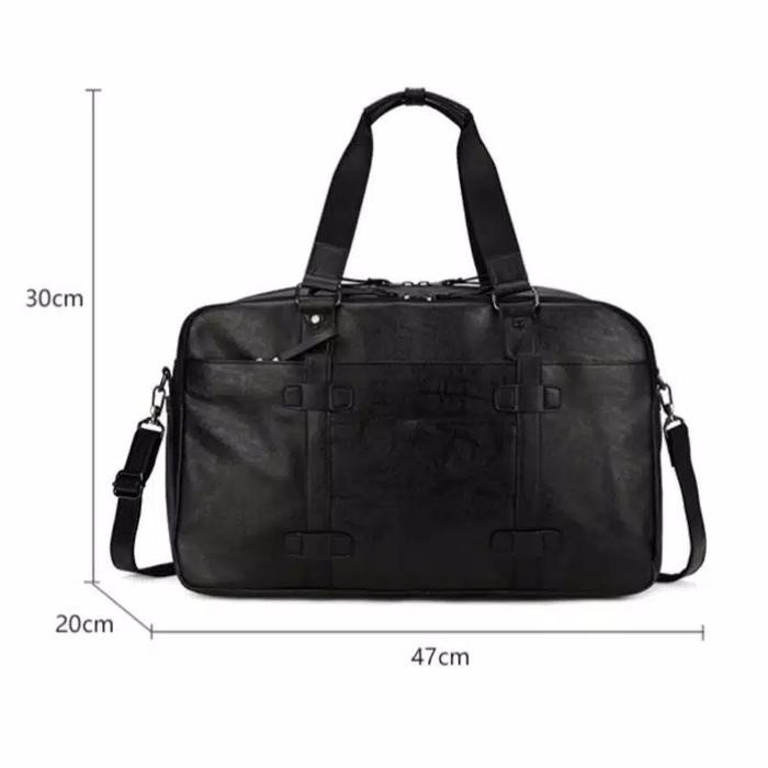 TAS DUFFLE BAG KULIT TAS TRAVEL KULIT TAS JINJING KULIT IMPORT